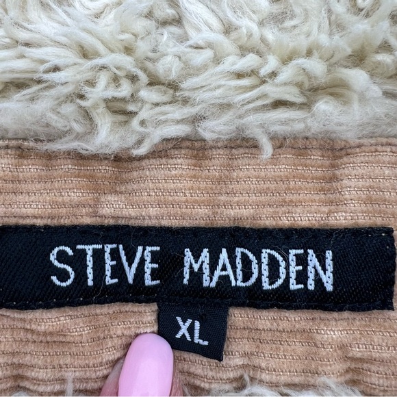 Vintage Y2K fur trimmed Steve Madden Tan Teddy Jacket - Picture 5 of 14